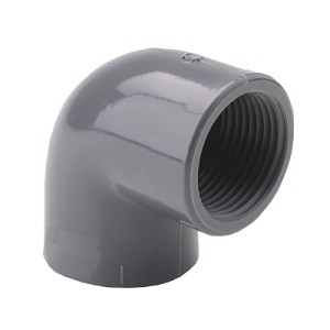 Skruvkoppling 90° böj PVC R20/¾"