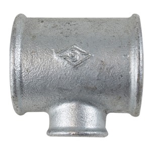 T-koppling för minskning galvaniserad muff x muff x muff  R40/1½" x R25/1" x R32/1¼"