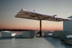 Solskydd parasol av akryl AL36A 300x600