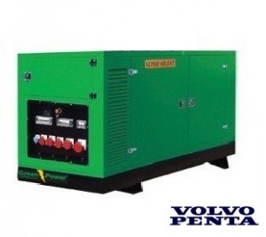 Volvo Elverk 350 kVA 280 kW ljudisolerad/täckt automatisk startpanel