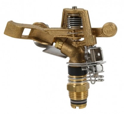 Sprinkler VYR-80 mässing full cirkel med deflektor utv gänga R15/½" M mässing munstycke