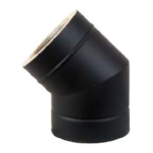 Böj 45° svart 32mm, Ø200mm 