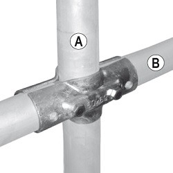 Kryss-Klämma  A1½" x B1¼" med bult M10x60 pris/10st/paket